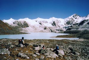 Glacial lake at Loju pass
